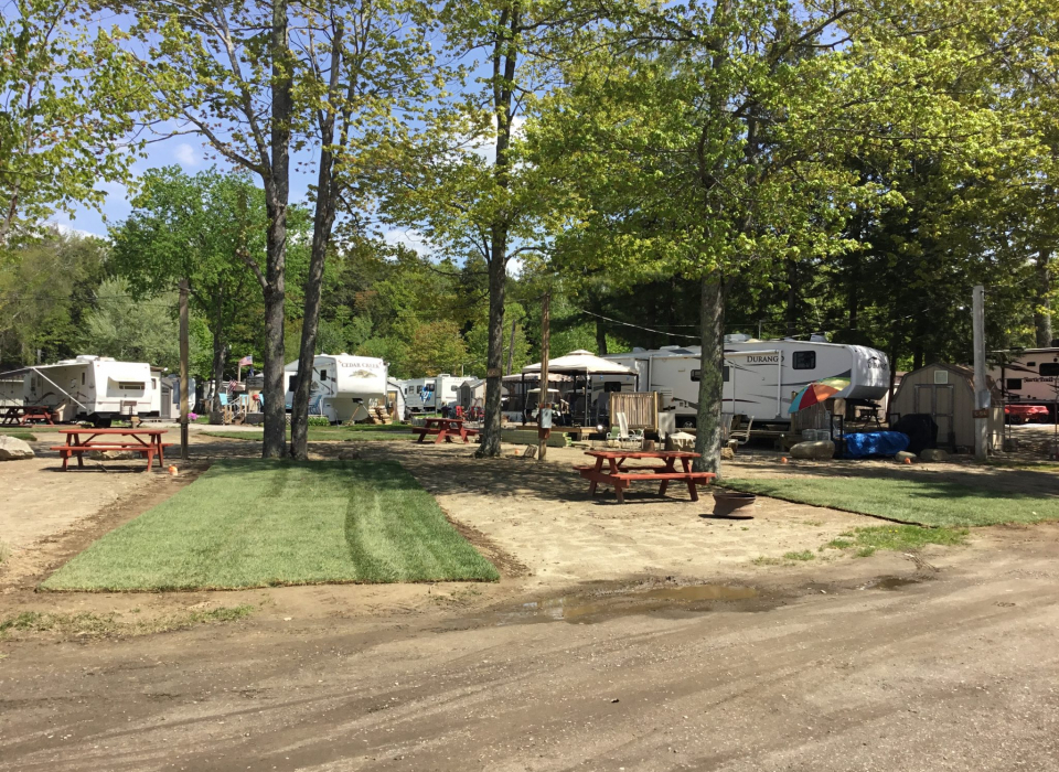 Camping Birches Lakeside Campground Litchfeild, Maine